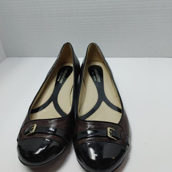 Naturalizer N5 Comfort shoes Brown & Black Women Slip On Shoes Low Heels Flats - Picture 12 of 14